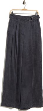 Helmut Lang Double Pleated Wide Leg Trousers