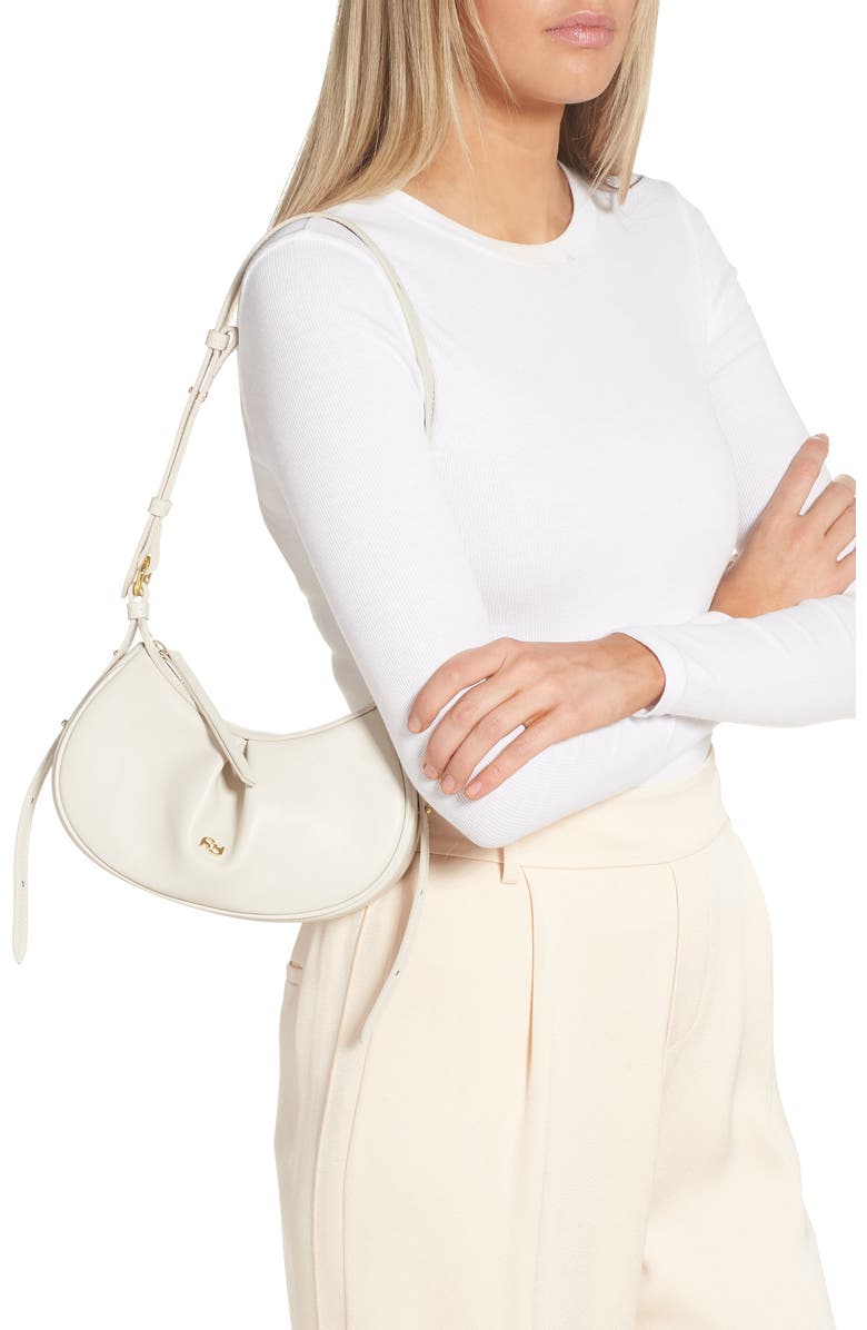 Yuzefi Mini Bean Bag Leather Handbag, Alternate, color,