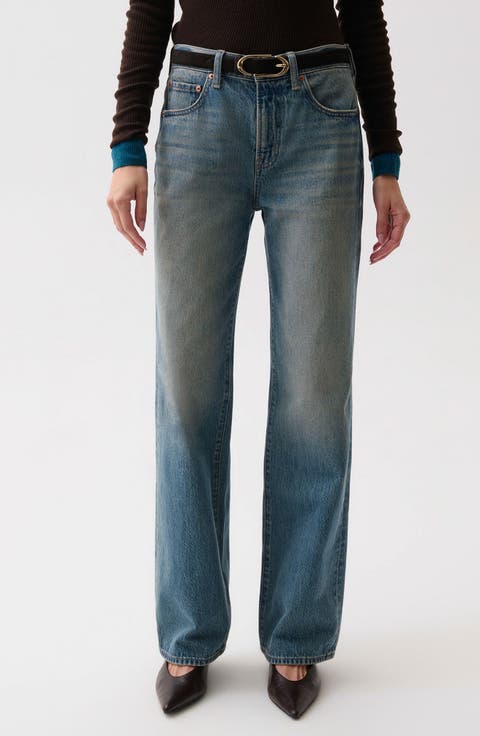 Harlowe High Waist Petite Wide Leg Jeans