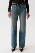Pistola Harlowe High Waist Petite Wide Leg Jeans