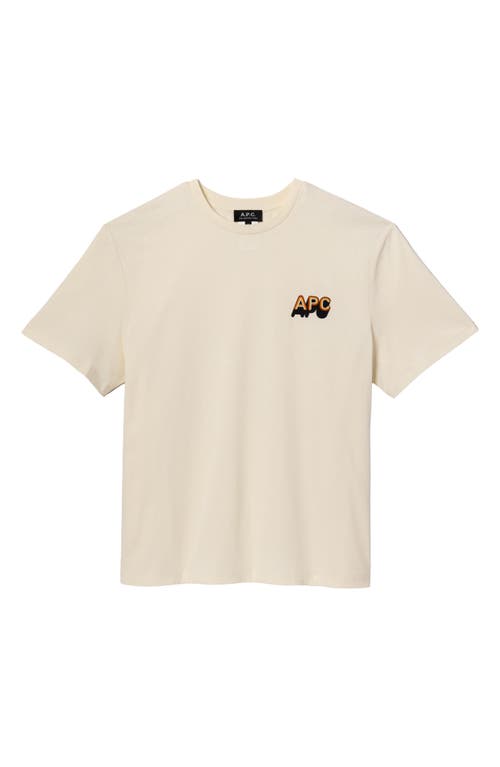 Apc A.p.c. '70's' T Shirt In White
