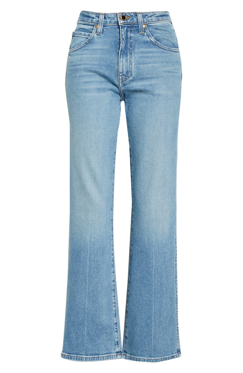 Khaite High Waist Flare Jeans, Alternate, color,