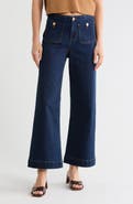 Vigoss Patch Pocket High Waist Wide Leg Jeans