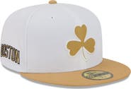 New Era Men's New Era White/Gold Boston Celtics 2025/26 City Edition 59FIFTY Fitted Hat