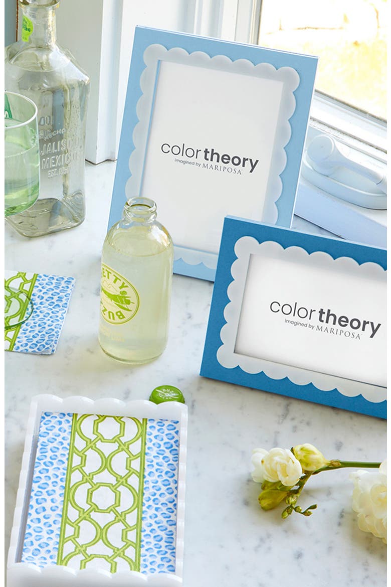 Blue Scallop 4 x 6-Inch Picture Frame, Alternate, color, BLUE