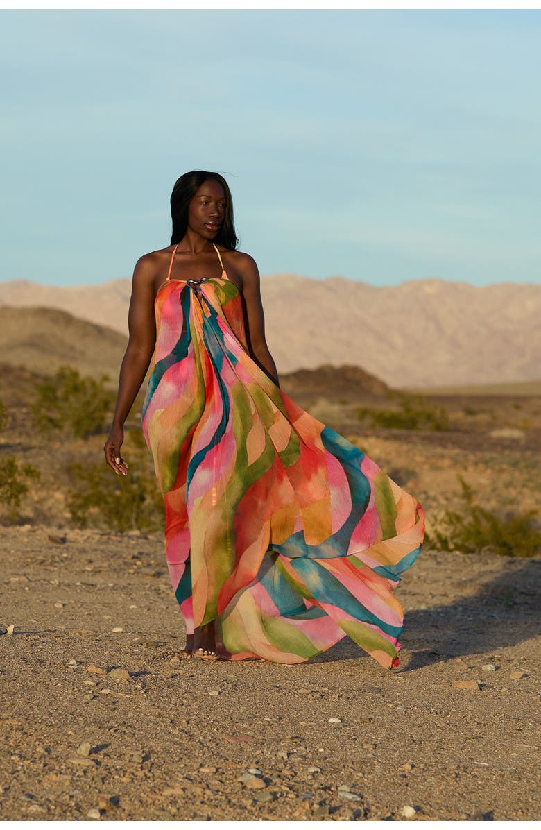 Villa Fresca Gaia Dress Cover-up Dress, Alternate, color, Samba