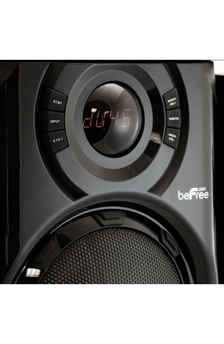 Befree Sound 5.1 Channel Surround Sound Shelf Top Bluetooth Speaker System, Alternate, color, Black