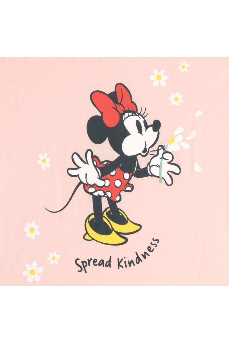 Minnie Mouse Ruffle T-Shirt and Denim Jeggings Set, Alternate, color, Minnie Mouse Pink Blue
