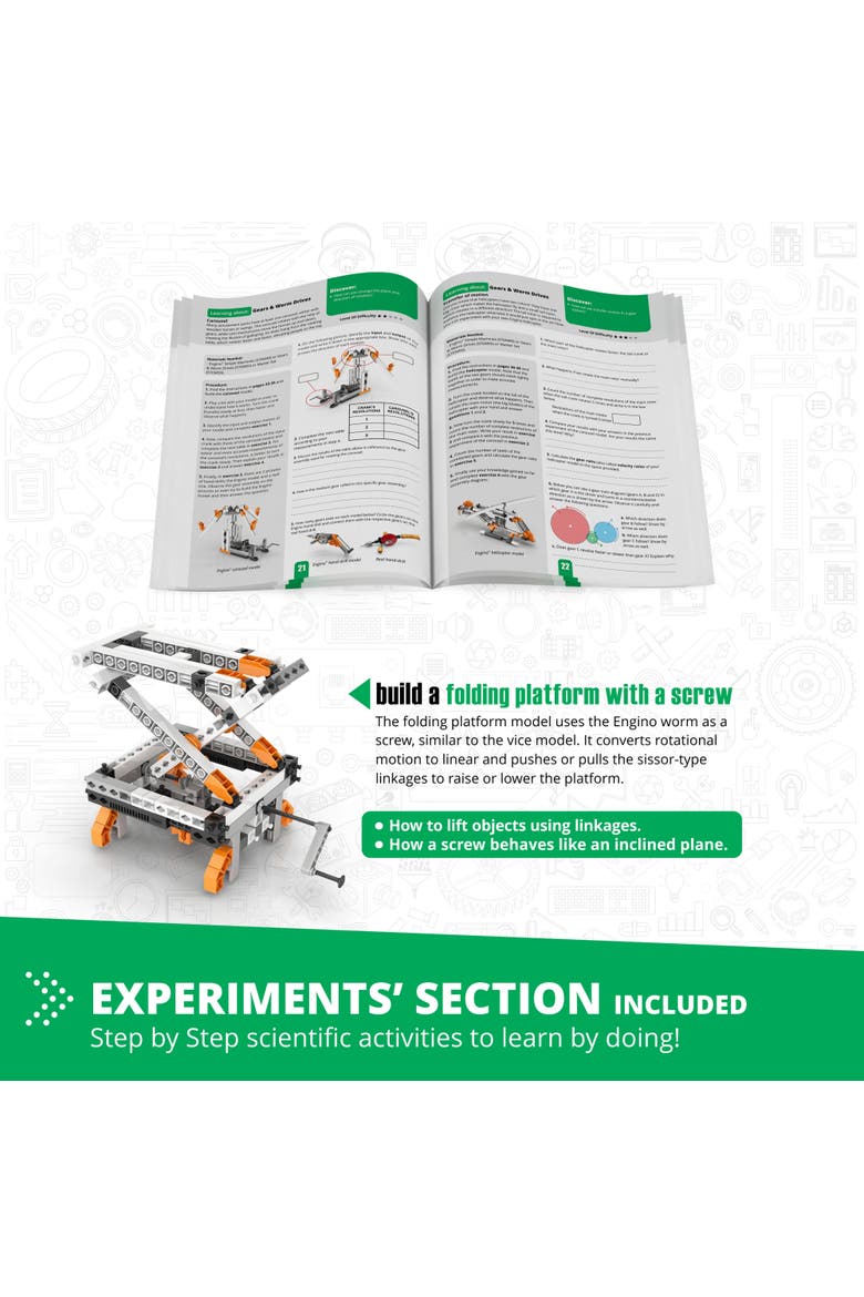Mechanics, Gears And Worm Drives, Building Set, Alternate, color, Multicolored