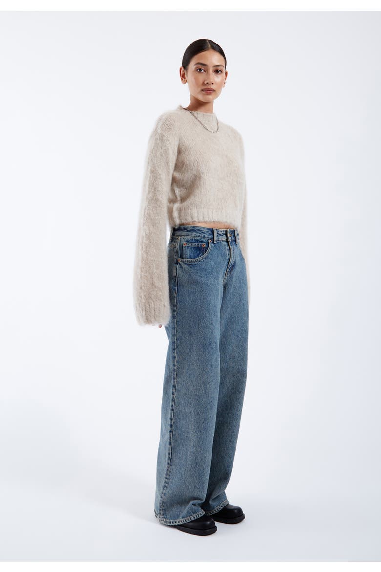 Moira Sweater, Alternate, color, Brushed Silver Lining