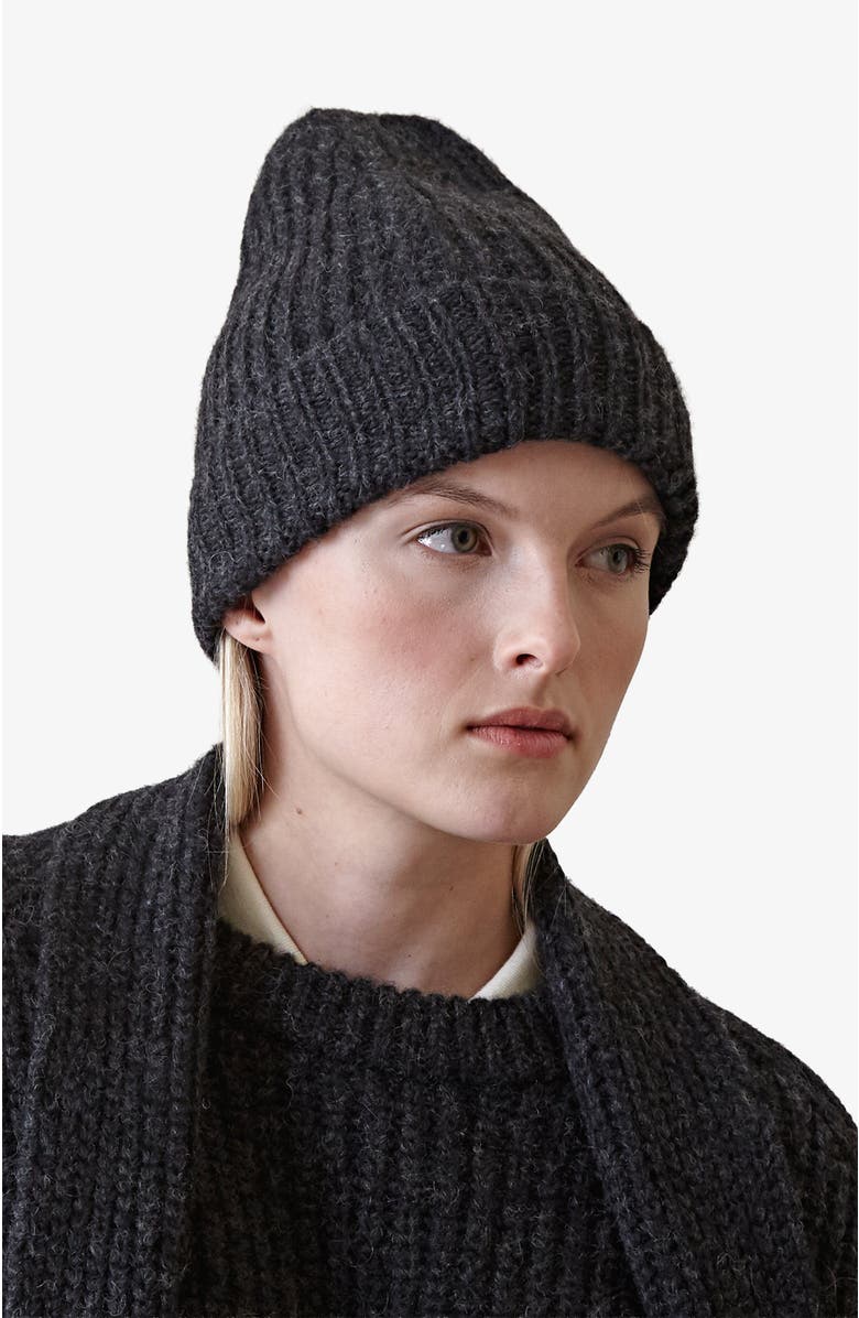 oyun Julia Rib Beanie, Alternate, color, Caviar