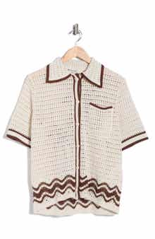 DRESS TO Collared Button Front Shirt