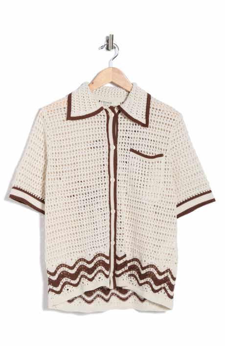 DRESS TO Collared Button Front Shirt