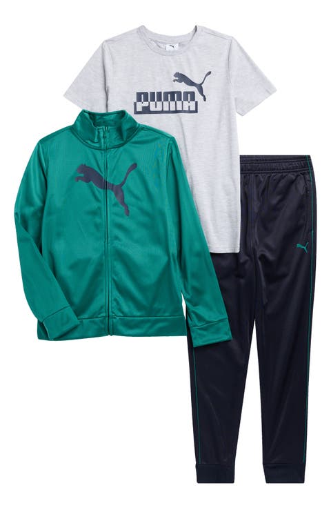 Kids' Tricot Track Jacket, T-Shirt & Joggers Set (Big Kid)