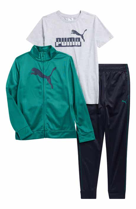 PUMA Kids' Tricot Track Jacket, T-Shirt & Joggers Set