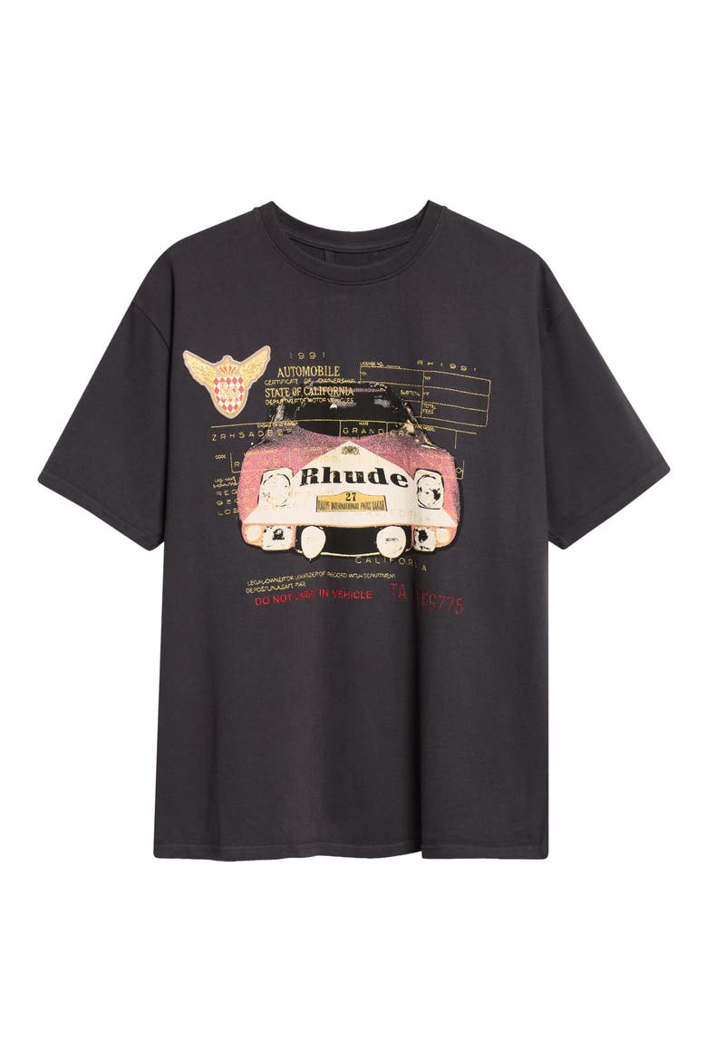 Slip Graphic T-Shirt, Alternate, color, VINTAGE BLACK/ WHITE/ RED