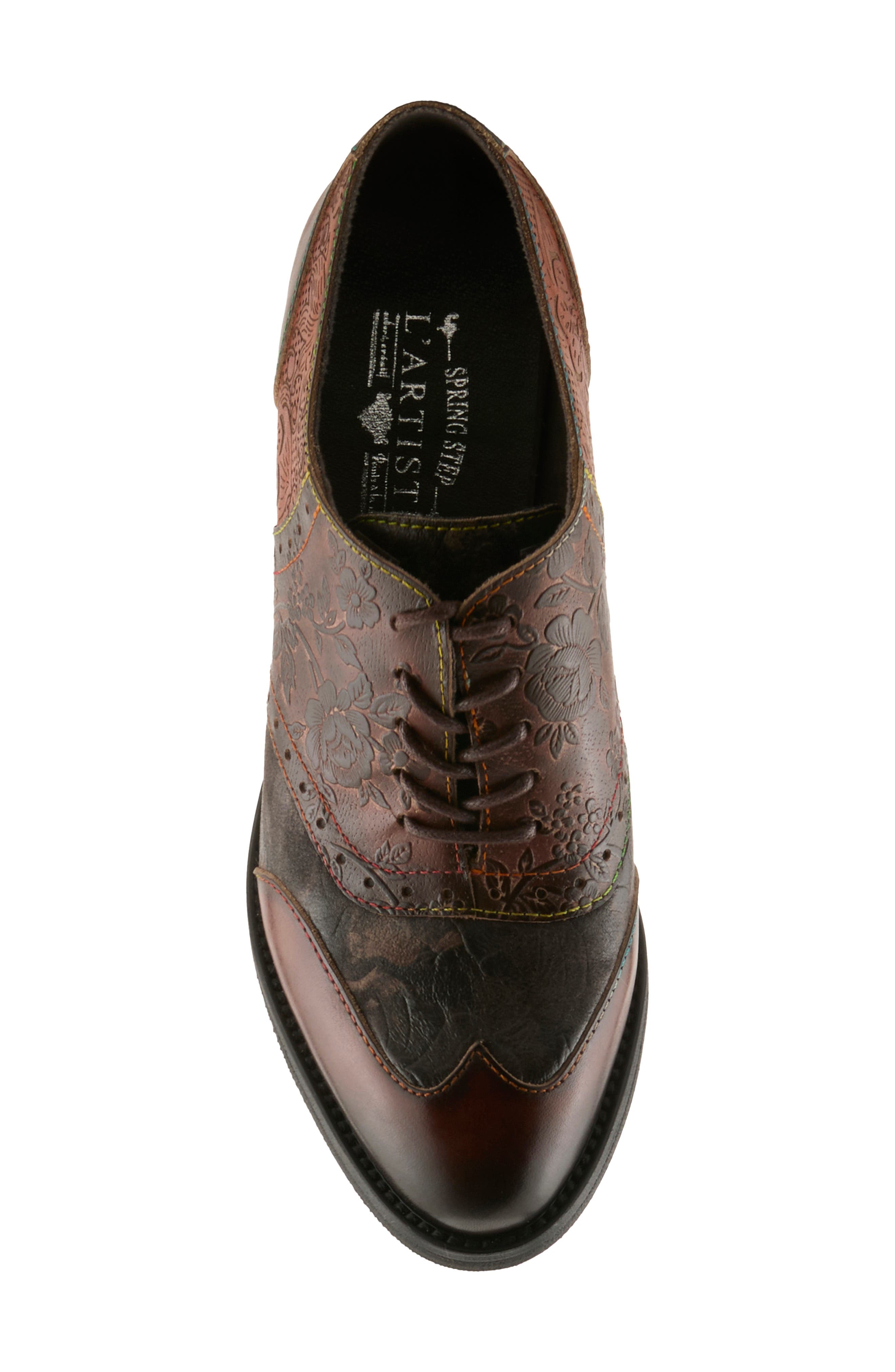 Ghita Oxford Bootie, Alternate, color, BROWN MULTI