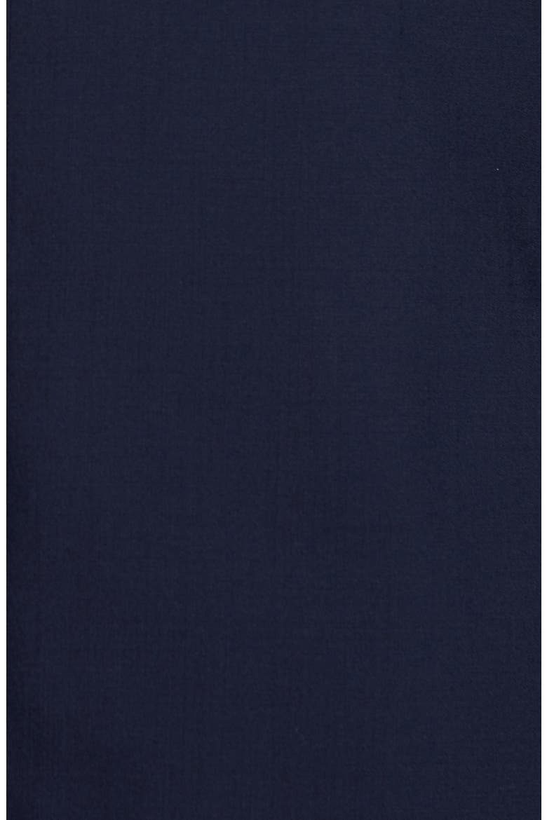 Trim Fit Solid Wool & Silk Travel Blazer, Alternate, color, NAVY