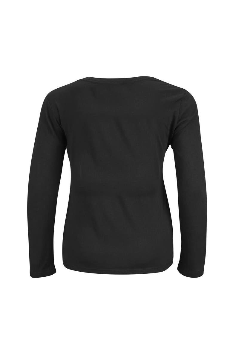 FANATICS Women's Fanatics Branded Black Tampa Bay Buccaneers 2023 NFC South Division Champions Plus Size Conquer Long Sleeve Scoop Neck T-Shirt, Alternate, color, 