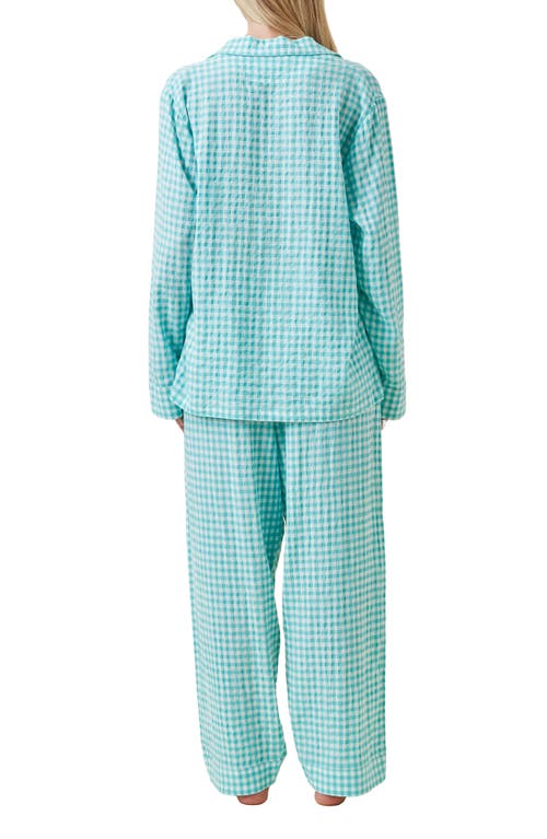 PAPINELLE PAPINELLE SEERSUCKER GINGHAM PAJAMAS
