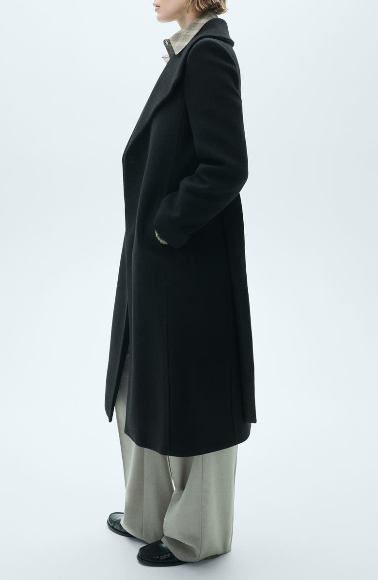 MANGO Wool Blend Coat, Alternate, color, 
