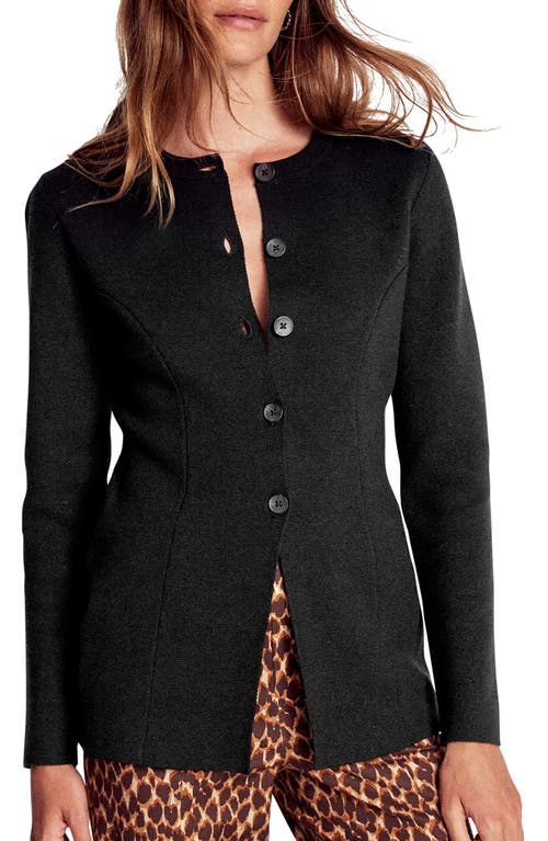 Boden Joanna Knit Jacket In Black
