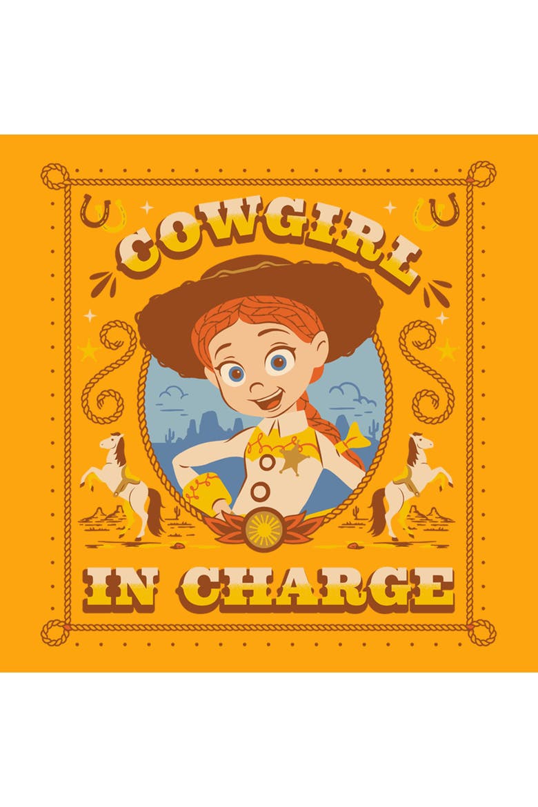Men's Toy Story 5 Cowgirl In Charge  Graphic T-Shirt, Alternate, color, Gold