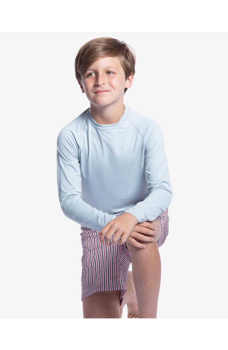BloqUV Kid's Crew Neck Top, Alternate, color, Soft Gray