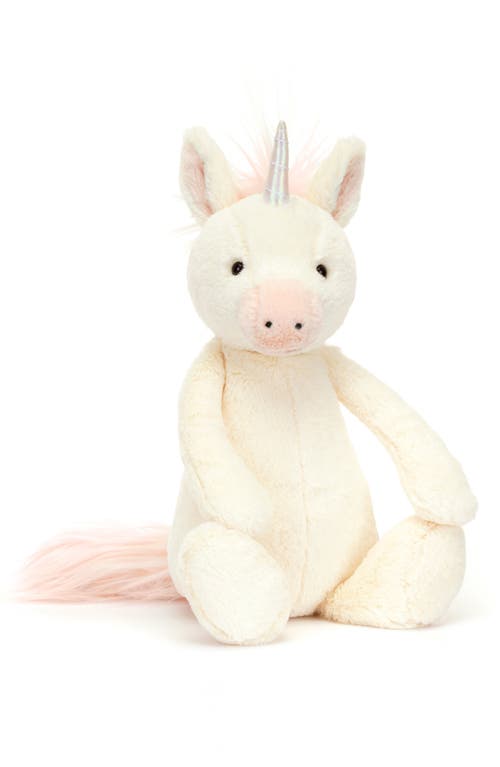 Jellycat Bashful Unicorn Stuffed Animal in Cream 