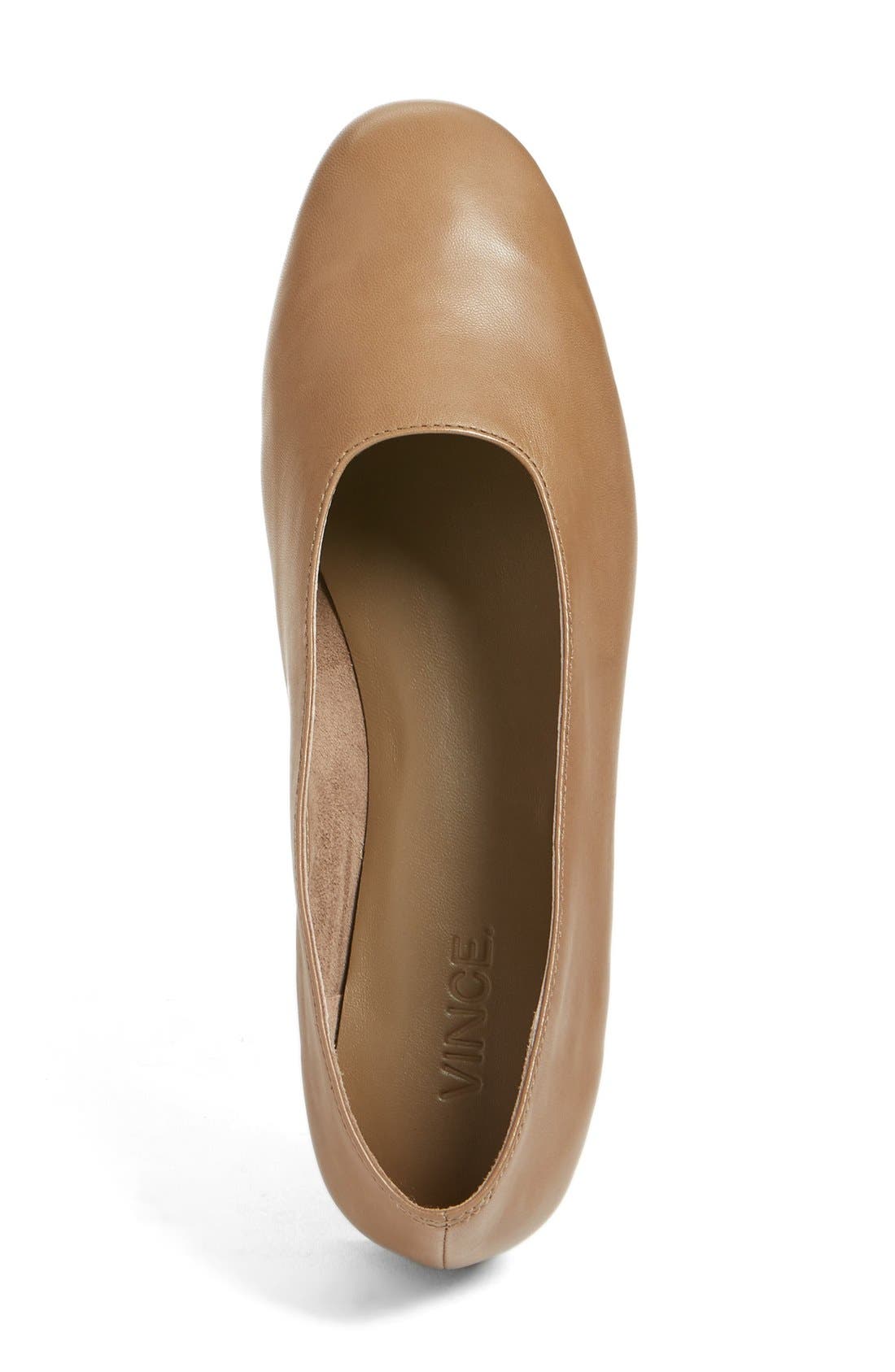 'Maxwell' Flat, Alternate, color, DARK TAUPE LEATHER