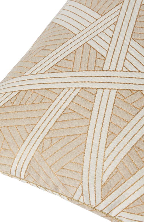 Missoni Home Nastri Cushion 60x60 Cm With Contrasting Stitching In Sand