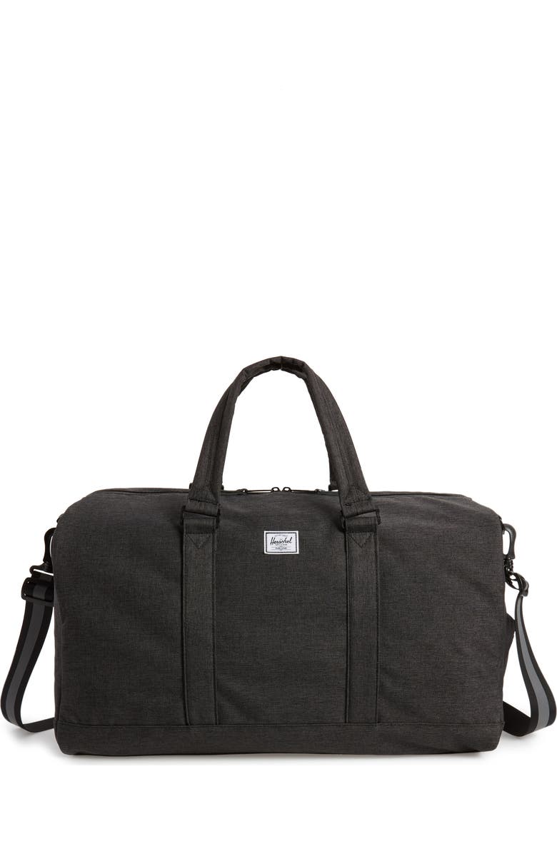 Herschel Supply Co. Novel Reflective Duffel Bag, Main, color, Black Crosshatch/ Reflective