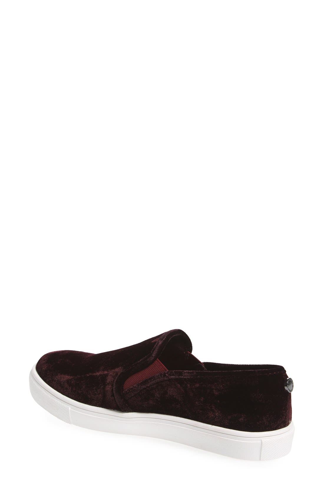 Ecntrcv Slip-On Sneaker, Alternate, color, BURGUNDY VELVET