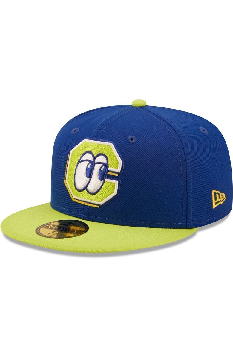 New Era Men's New Era Blue/Green Montañas de Chattanooga Copa De La Diversion 59FIFTY Fitted Hat, Main, color, 