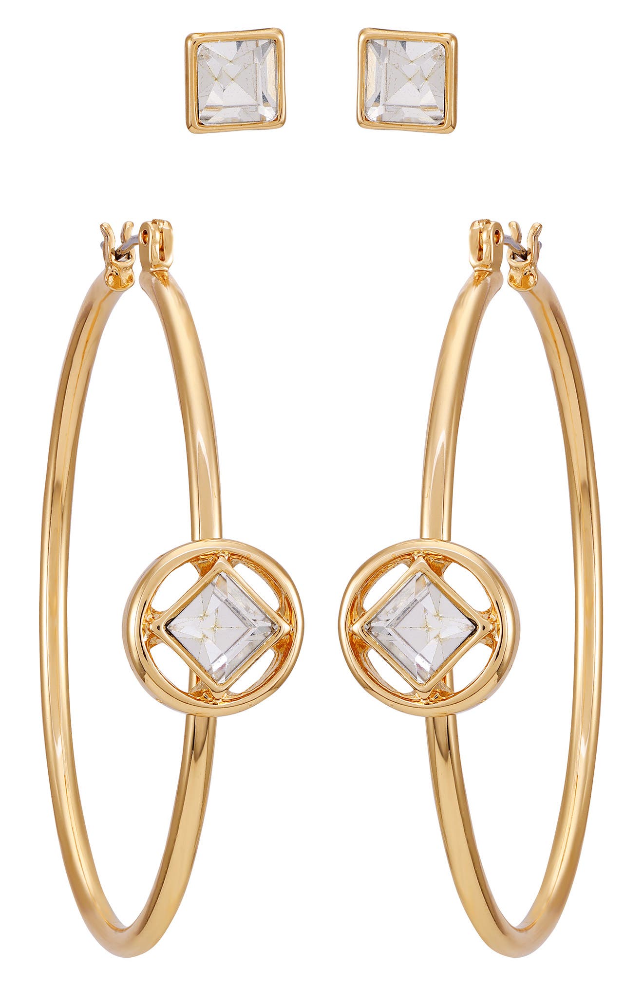 Vince Camuto Set of Two Stud & Hoop Earrings