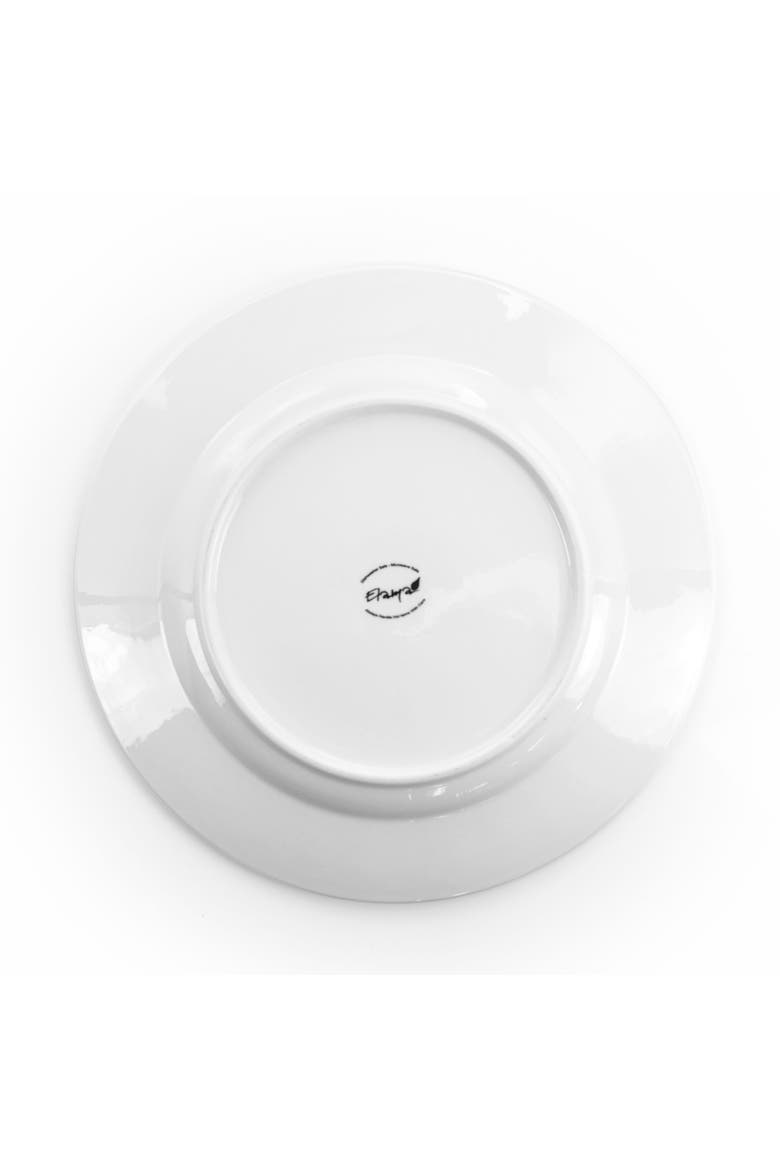 Charlotte 20 Piece Porcelain Dinnerware Set, Alternate, color, White