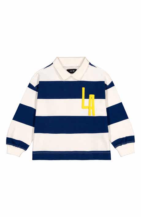 Kids' Stripe Long Sleeve Polo