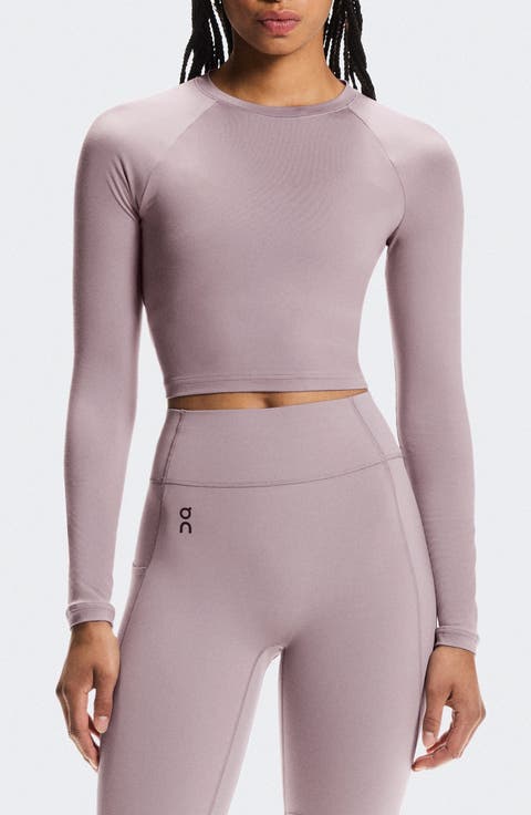 Studio Long Sleeve Crop Top