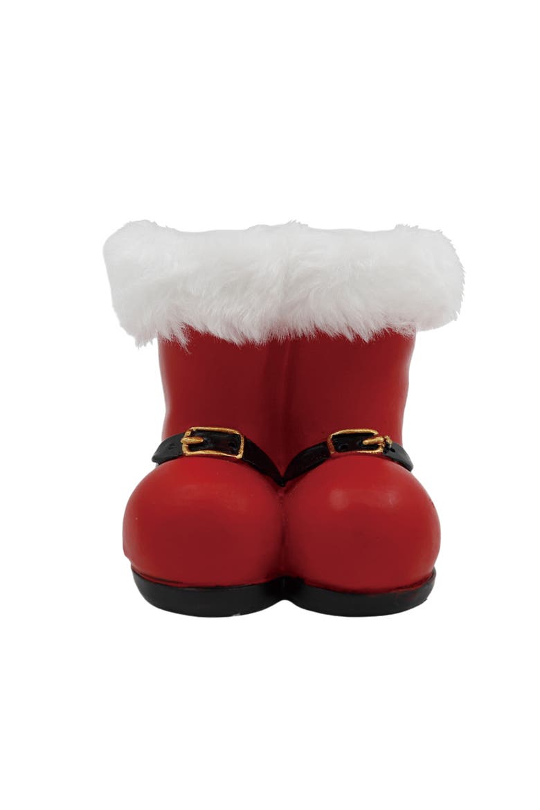Resin Mini Santa Boots Decoration, Main, color, Red