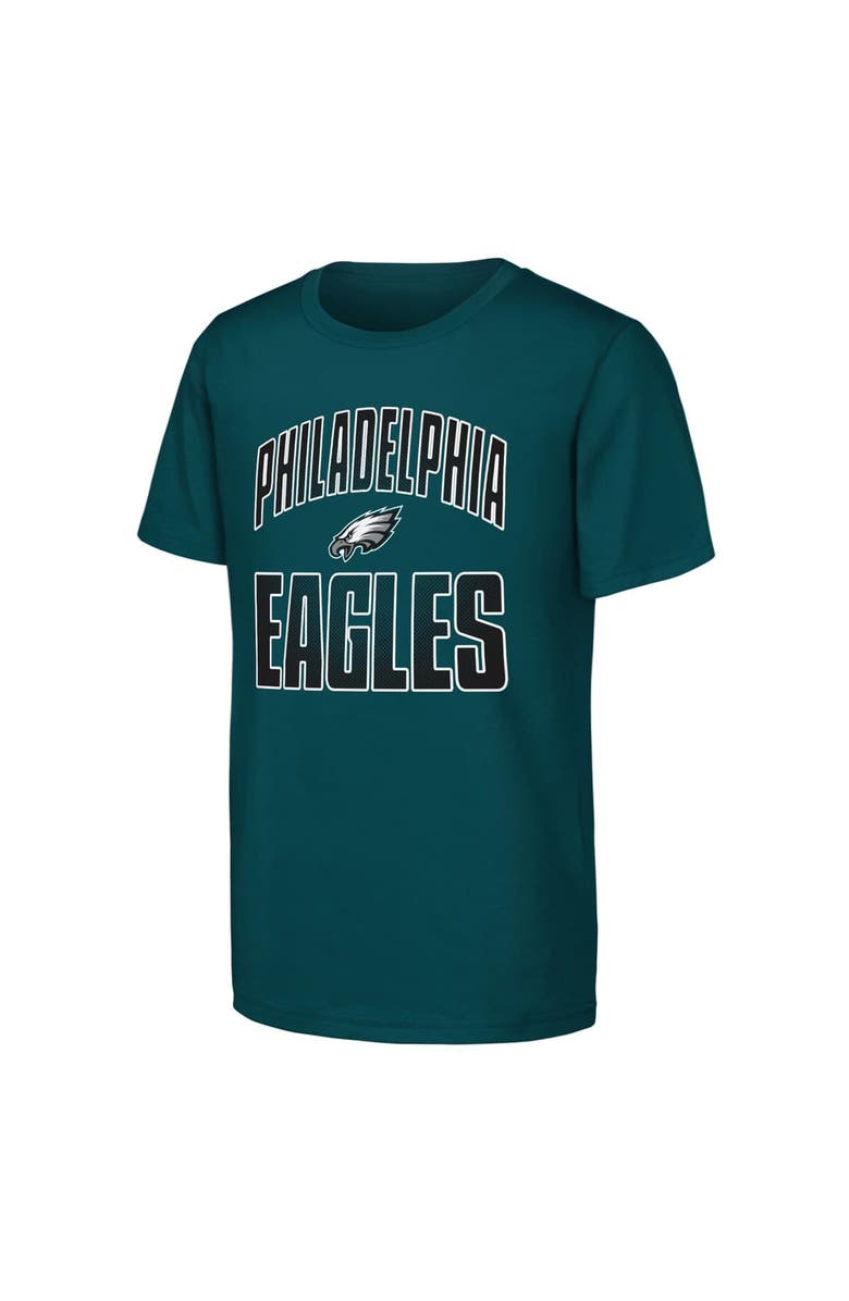 Outerstuff Youth Outerstuff  Midnight Green Philadelphia Eagles Never Quit 2-Pack T-Shirt Set, Alternate, color, Green