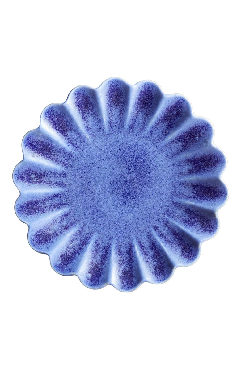 LEMIEUX ET CIE Dhalia Stoneware 4-Piece Salad Plate Set, Alternate, color, Blue