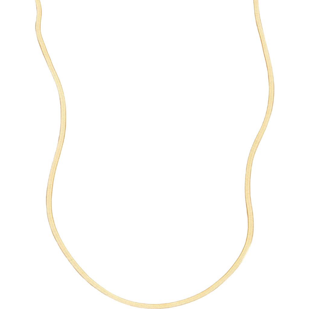 Made By Mary Thin Hera Chain Necklace In Gold