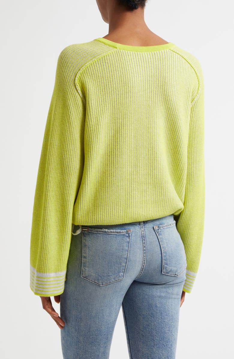 MARGARET O'LEARY Cotton & Cashmere Drawstring Waist Sweater, Alternate, color, 