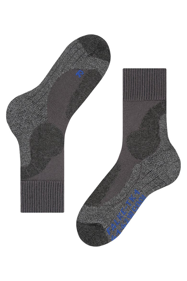 TK1 Adventure Cool Hiking Socks, Alternate, color, Asphalt Melange