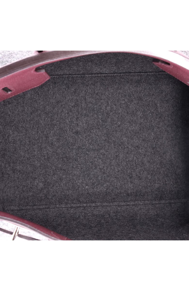 Pre-Owned Hermes Go Team HAC Birkin Bag Felt and Togo with Palladium Hardware 40, Alternate, color, Gris Moyen