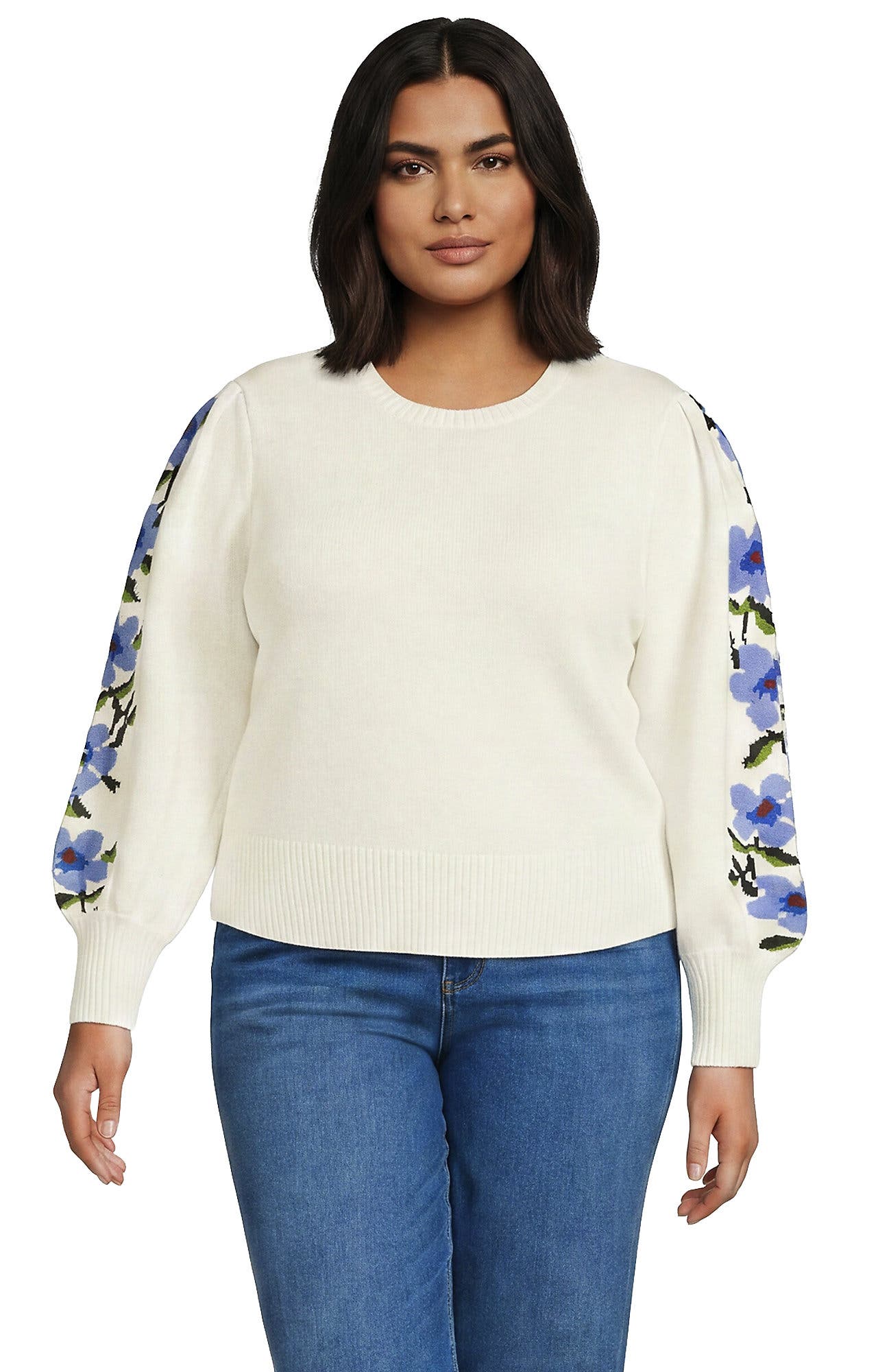 selected Ivory/Blue Floral