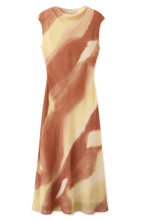 Printed A-Line Dress