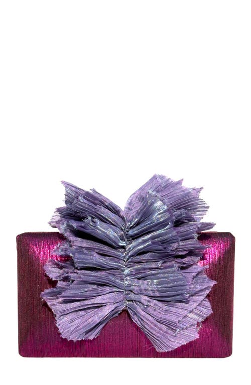 Simitri Orchid Angel Clutch In Purple