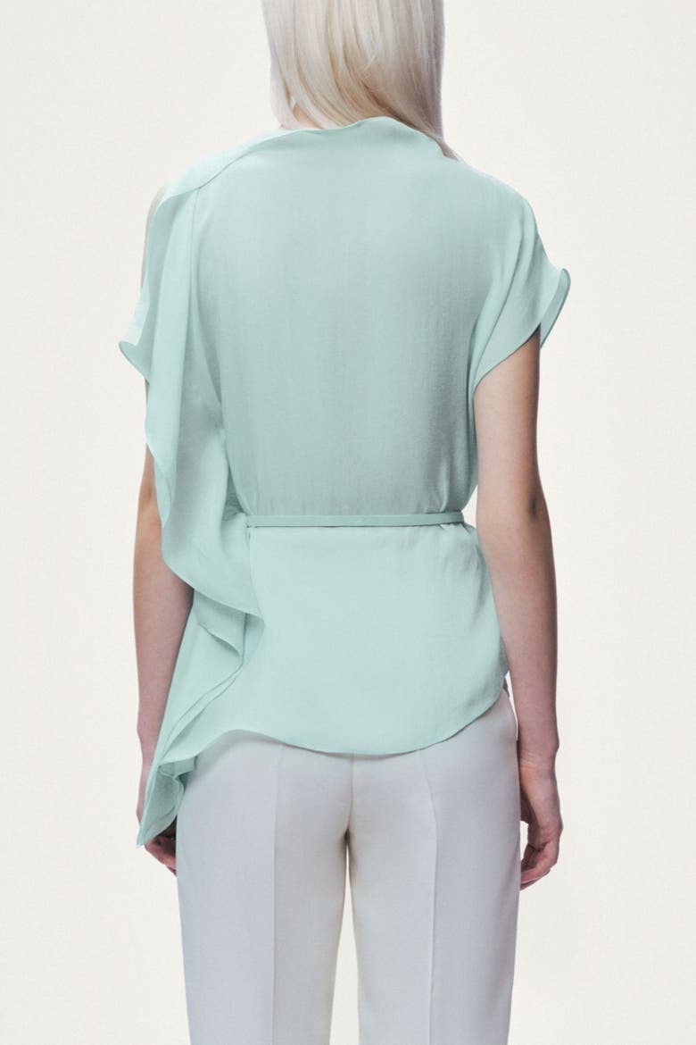 Sleeveless Woven Blouse, Alternate, color, Mint Green