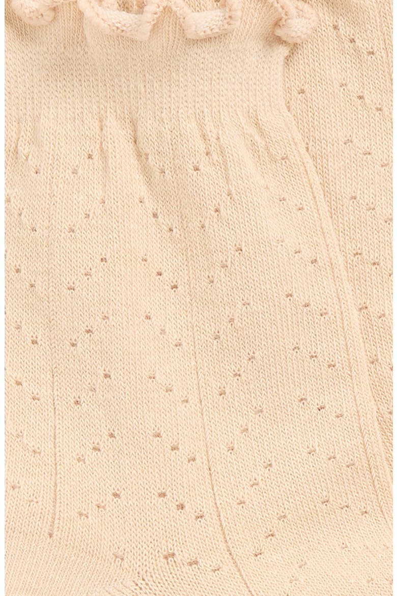 Pointelle Ankle Socks, Alternate, color, BEIGE